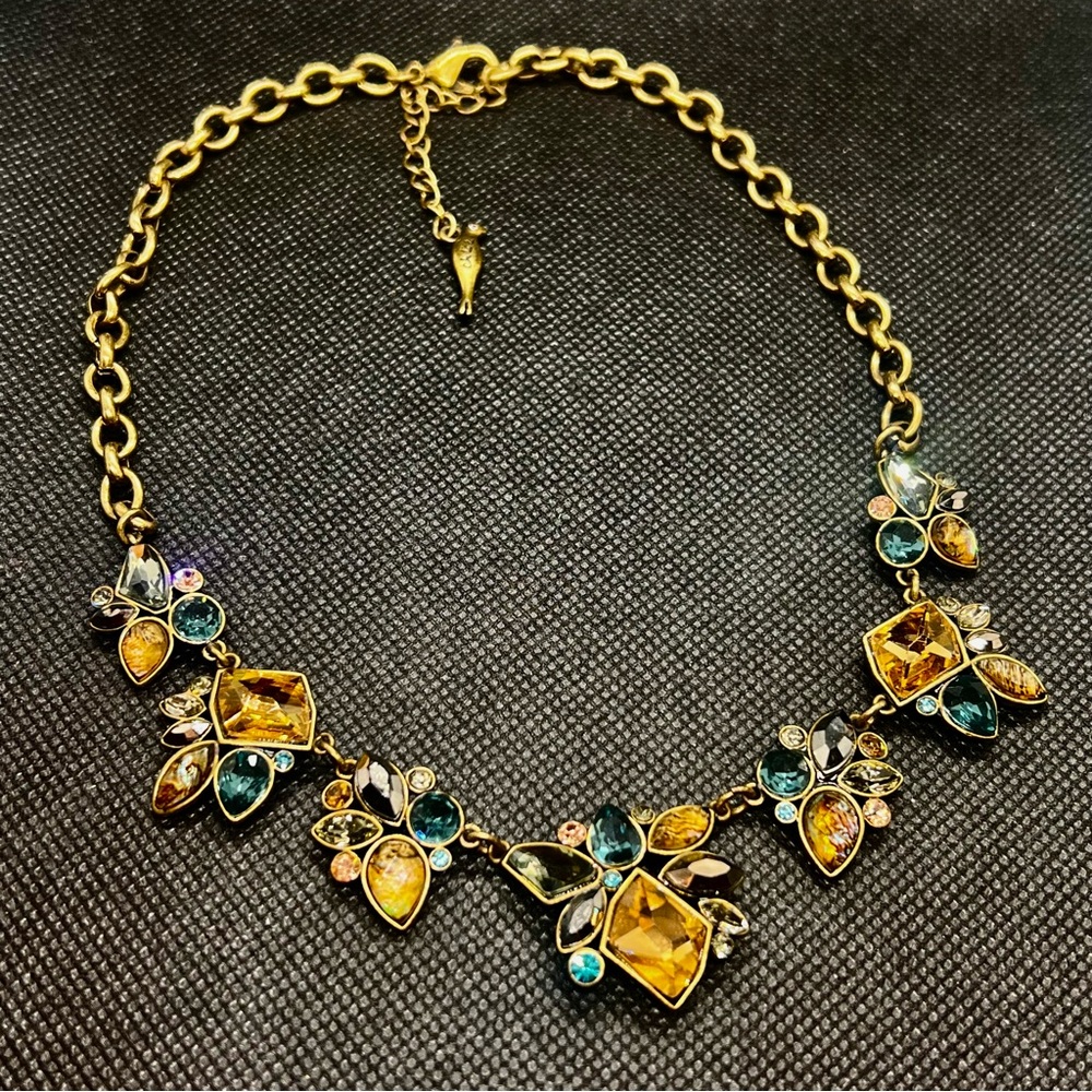 Vintage Chloe Isabel “Sunset on the Seine” Cluster Necklace, Rare, On‎ The Book